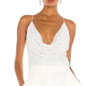 Retrofete Michal top in white